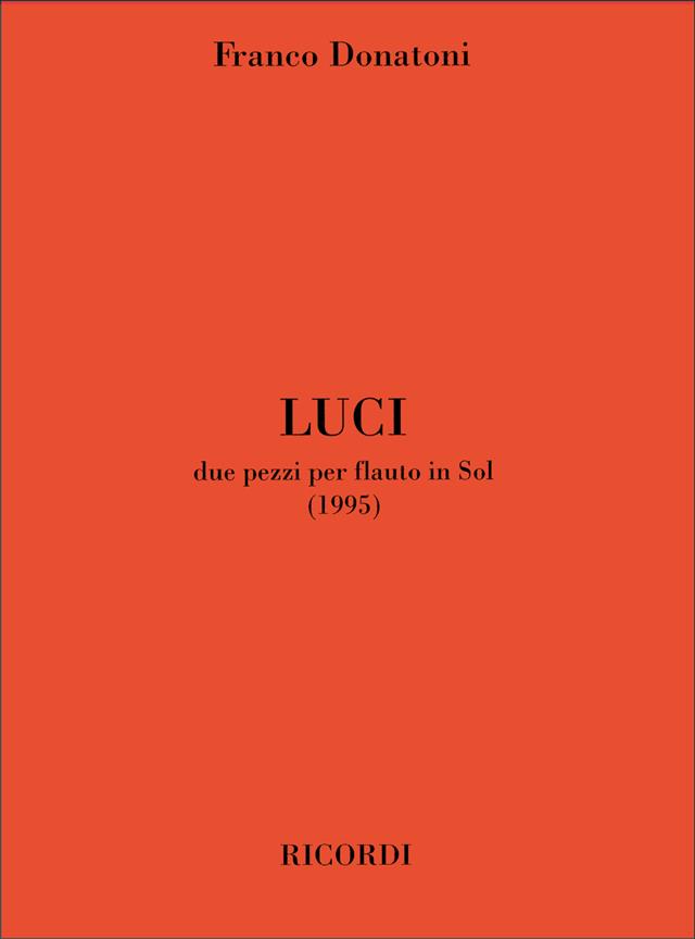 Luci(Due Pezzi Per Flauto In Sol (1995))