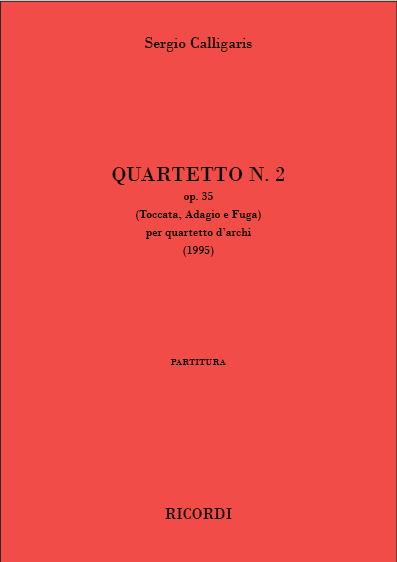 Quartetto n° 1 op. 35(Toccata, Adagio e Fuga per quartetto d'archi)