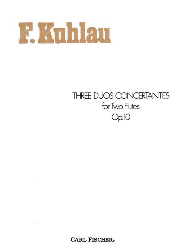 Kuhlau: Three Duos Concertantes Op. 10