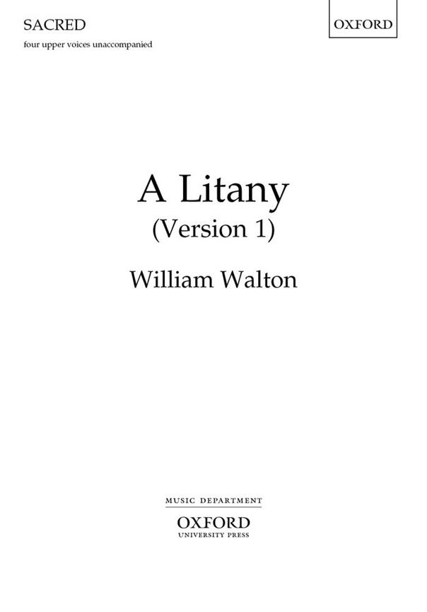 William Walton: A Litany (SSA)