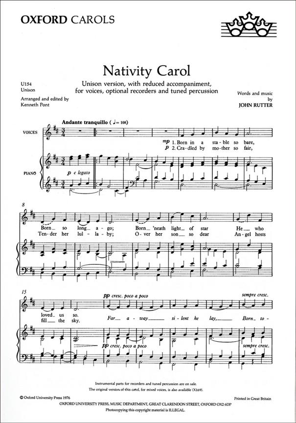 John Rutter: Nativity Carol