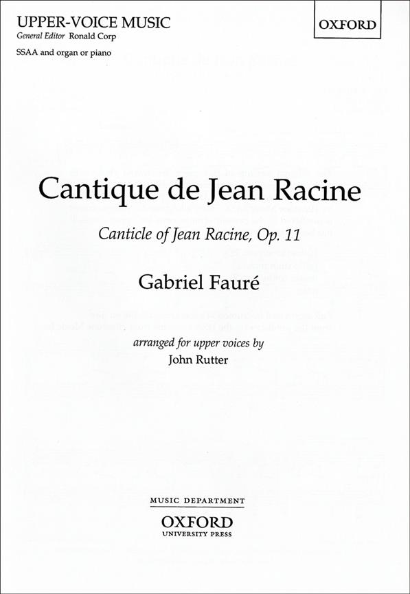 Cantique de Jean Racine (Arranged by John Rutter)