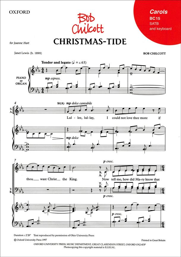 Bob Chilcott: Christmas-tide