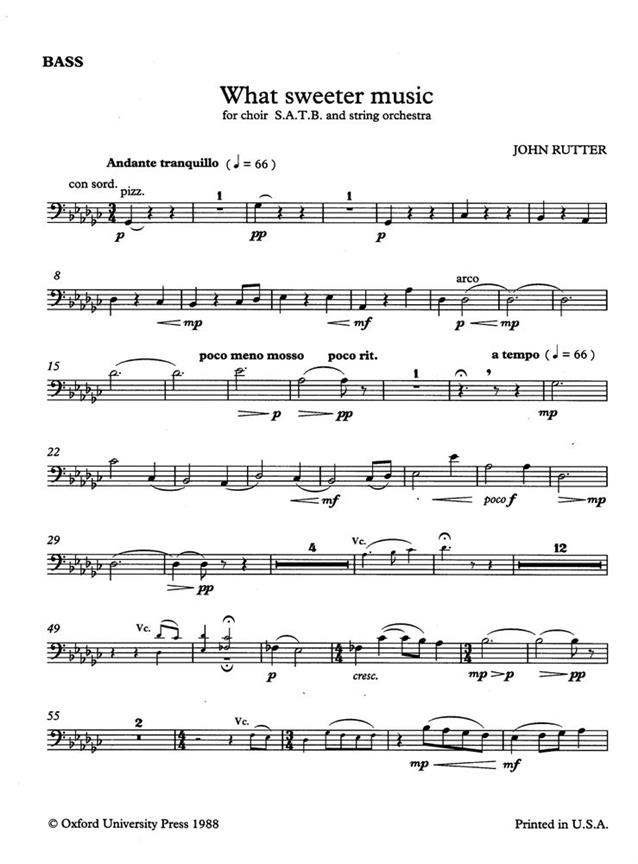 John Rutter: What sweeter music (SATB)