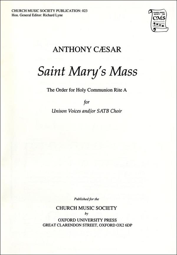 St Mary's Mass