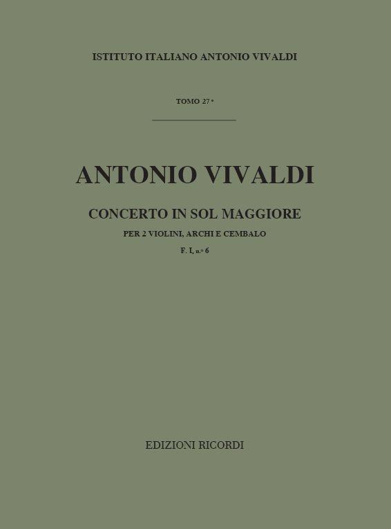 Concerto In Sol Maggiore RV 516 (F I, 6 – T 27)