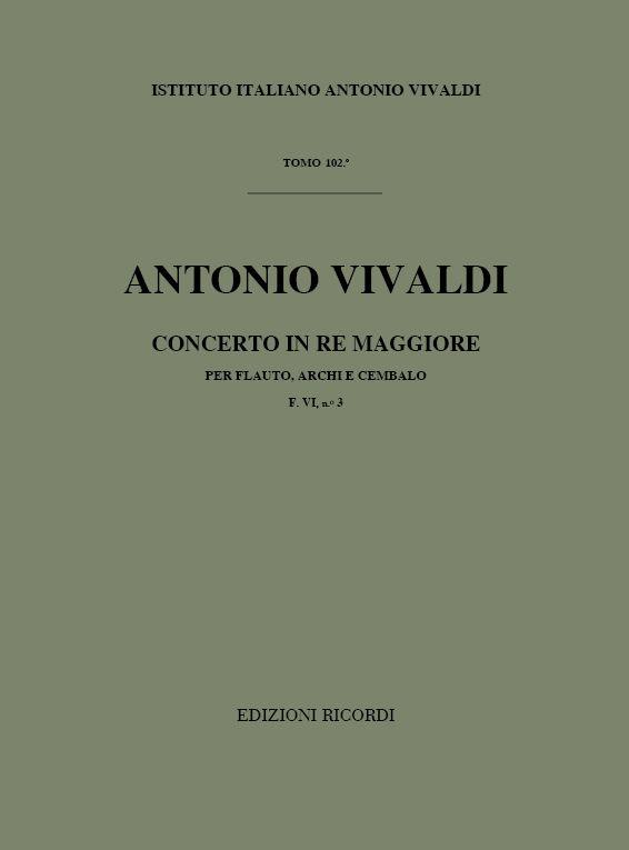 Concerti Per Fl., Archi E B.C.: In Re Rv 427