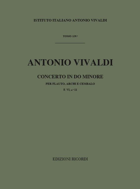 Concerti Per Fl., Archi E B.C.: In Do Min. Rv 441(F.Vi/11 – Tomo 159)