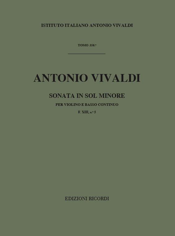 Vivaldi: Sonate G-Moll F 13/5 T 356