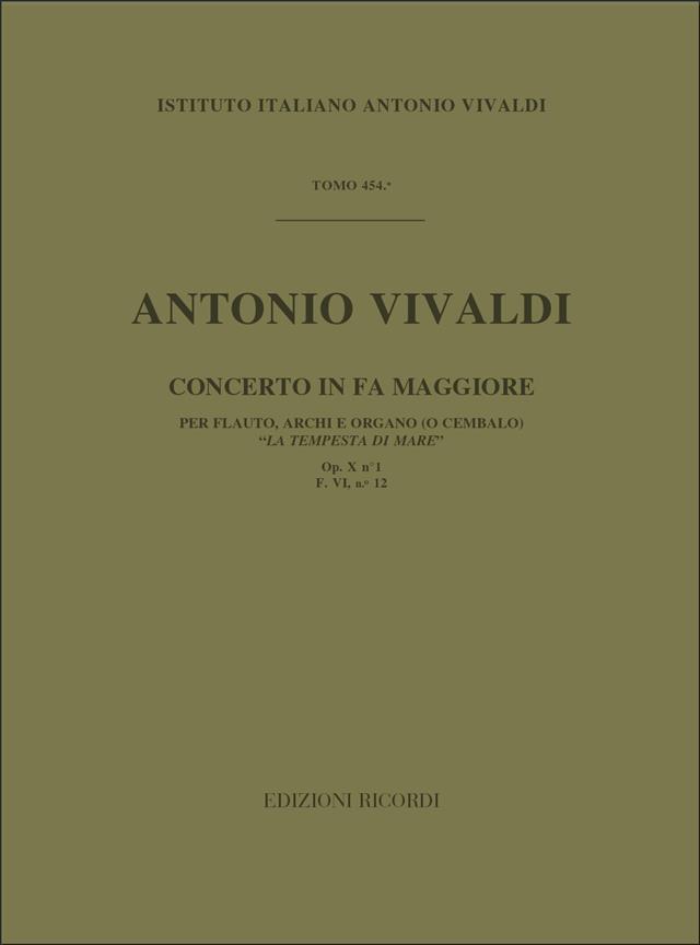 Concerti Per Fl., Archi E B.C.: (Rv 433 F.Vi/12 – Tomo 454)