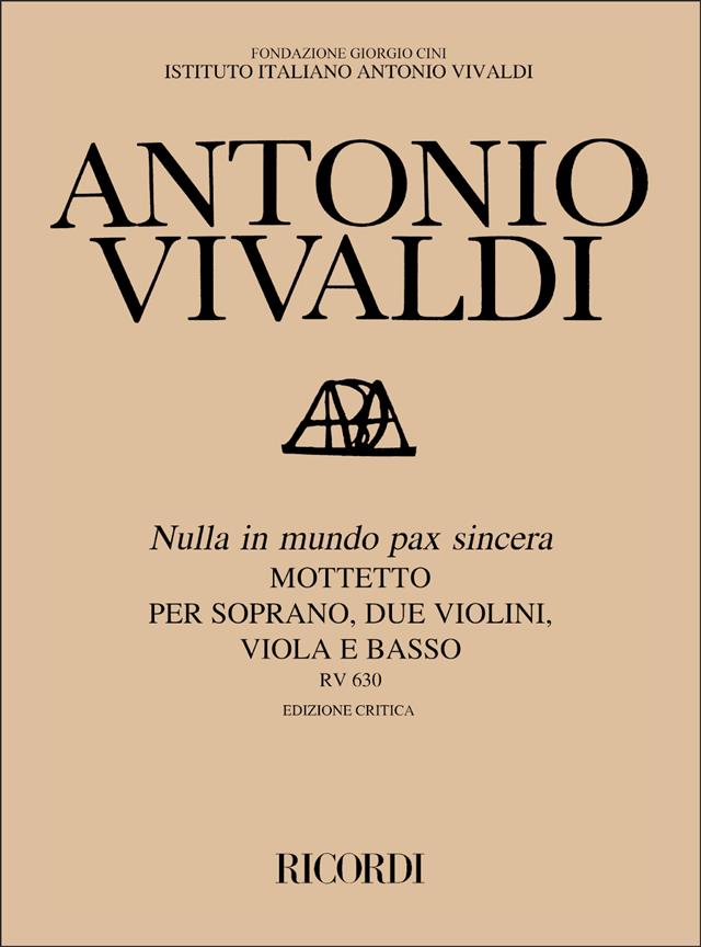 Vivaldi: Nulla in mundo pax sincera Rv 630