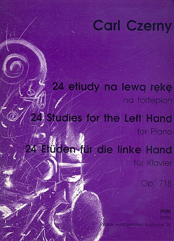 Czerny: 24 studies for the left hand op. 718