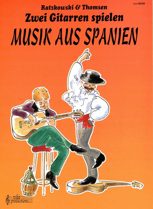 Zwei Gitarren Spielen Musik Aus Spanien