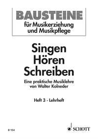 Singen Horen Schreiben 3 Lehrhef