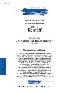 Bach: Num Komm' Der Heiden Heiland Bwv 659A (Kempff)