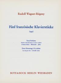 Five French Piano Pieces