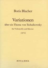 Variations on the theme by Tchaikovsky