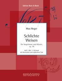 Max Reger: Simple Melodies op. 76 Heft 1 (Nr. 1-15)