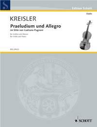 Kreisler: Praeludium and Allegro