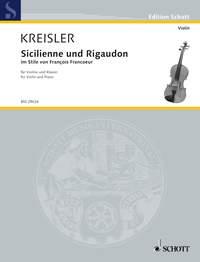 Kreisler: Sicilienne & Rigaudon