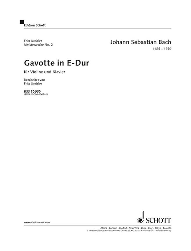 Gavotte E ( Kreisler )