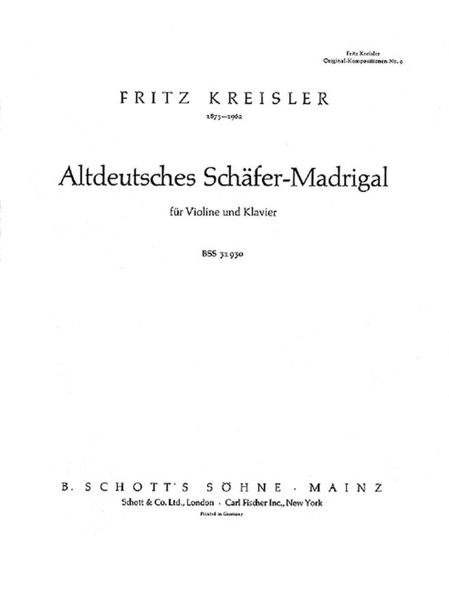 Altdeutsches Schafuer-Madrigal