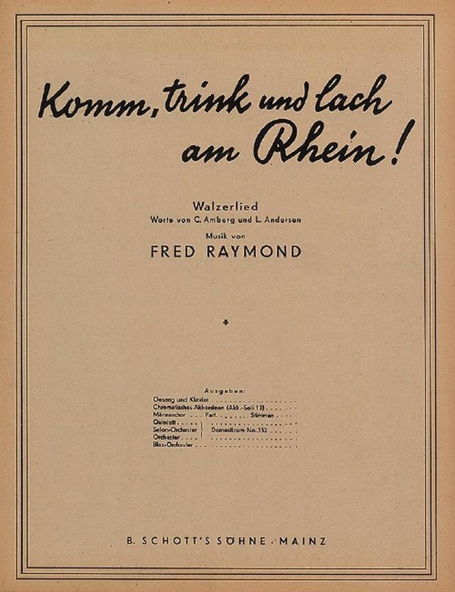 Komm, trink und lach am Rhein