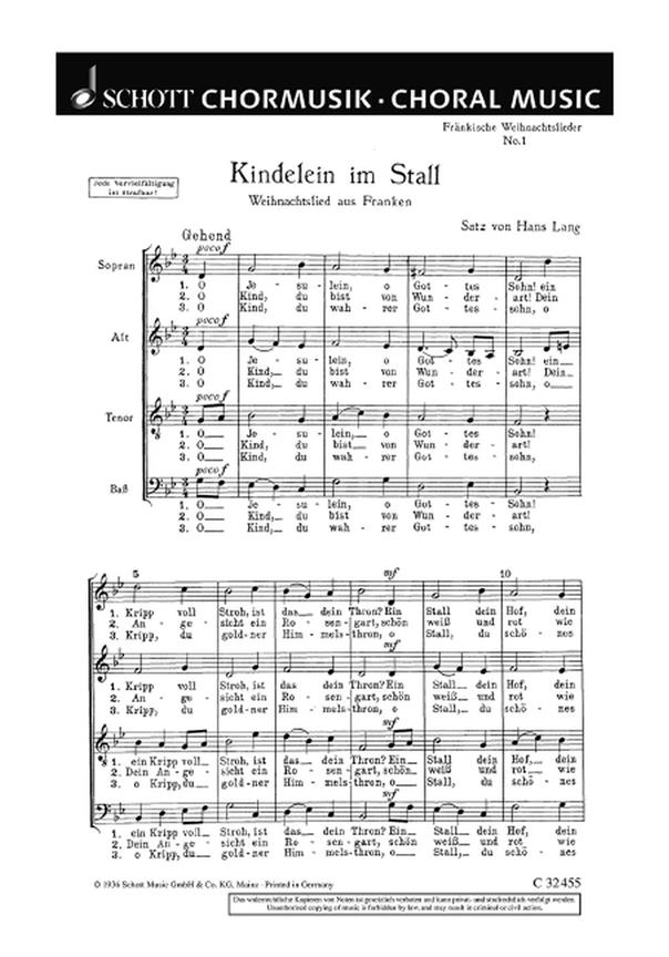 Frankische Weihnachtslieder