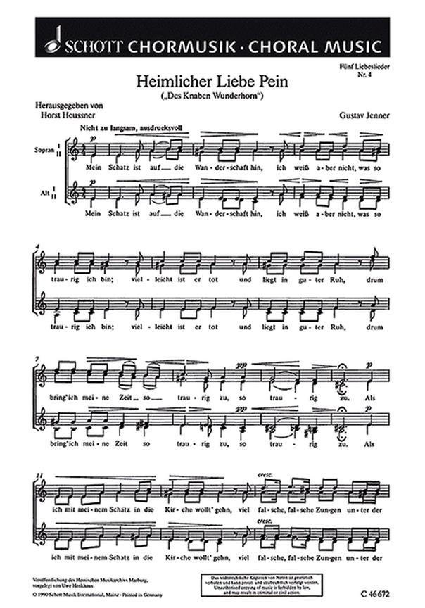 Funf Liebeslieder