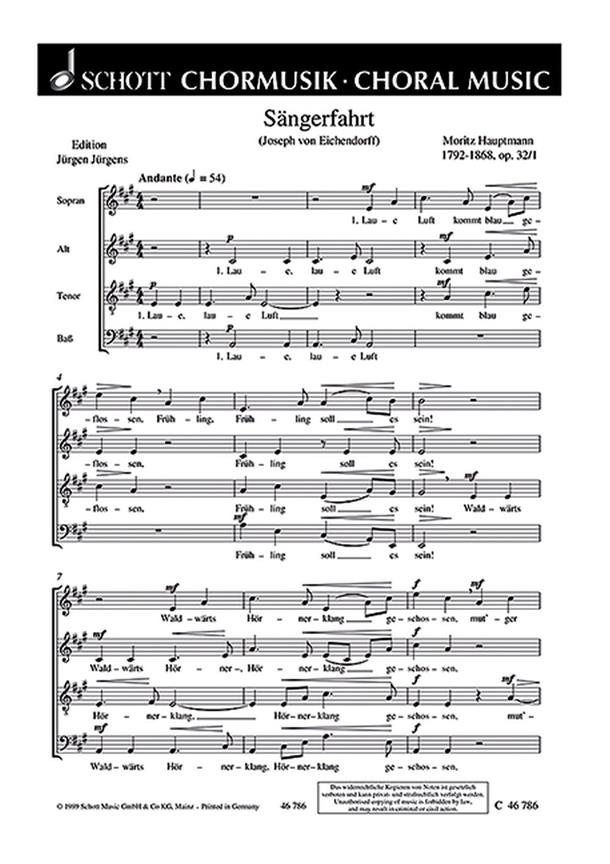 Sechs Chorlieder op. 32