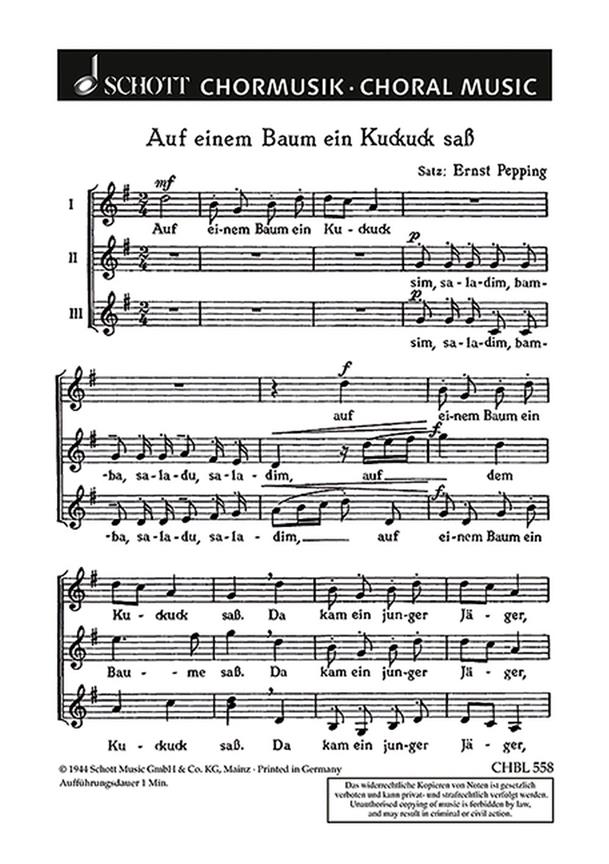 Auf einem Baum ein Kuckuck sas