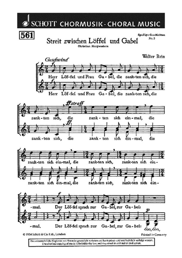 Streit zwischen Loffel und Gabel