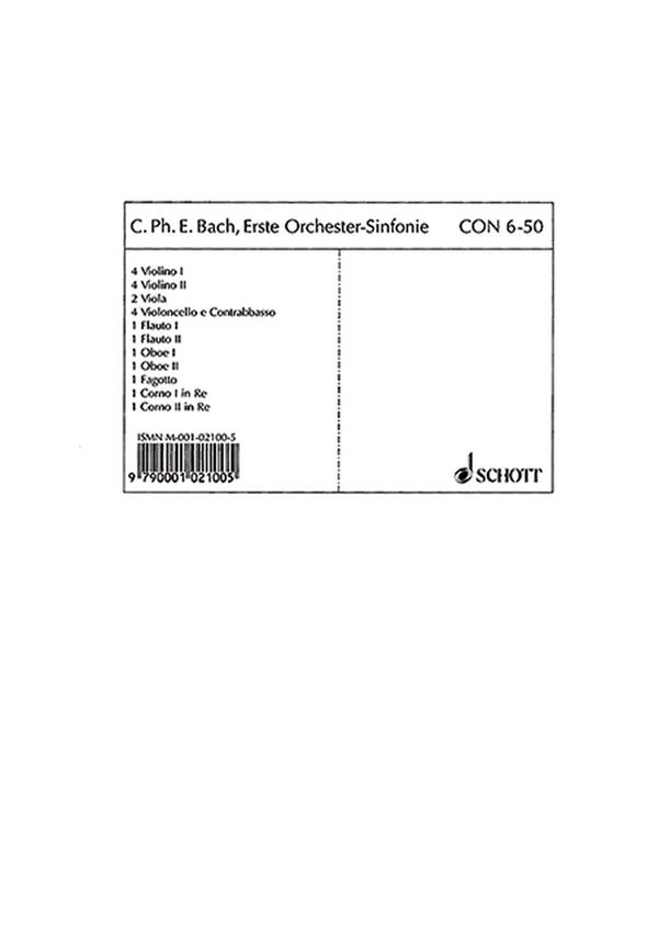 Symphony No. 1 Wq 183/1