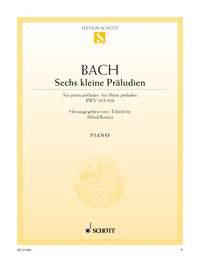 Bach: Six short preludes BWV 933-938