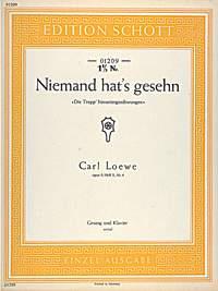 Loewe: Niemand hat's gesehn op. 9 Heft X Nr. 4