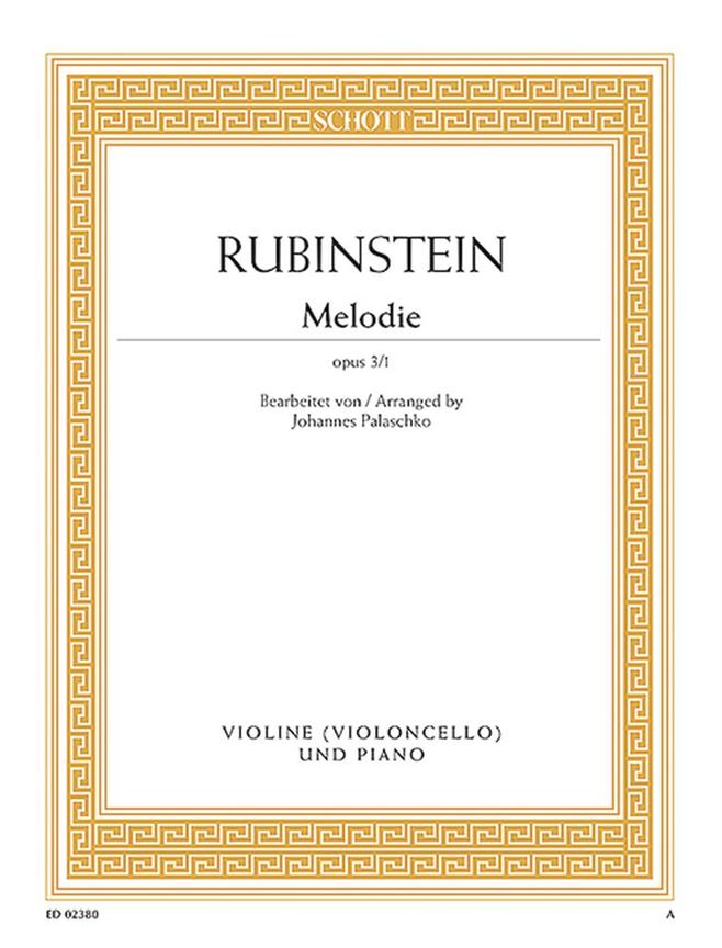 Grigorjewitsch Rubinstejn: Melody in F op. 3/1