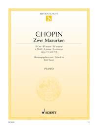 Chopin: 2 Mazurkas B flat Major and A Minor op. 7/1 und 2