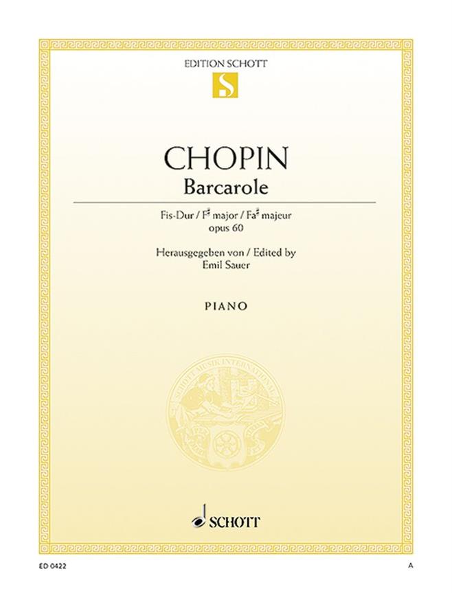 Chopin: Barcarole F sharp Major op. 60