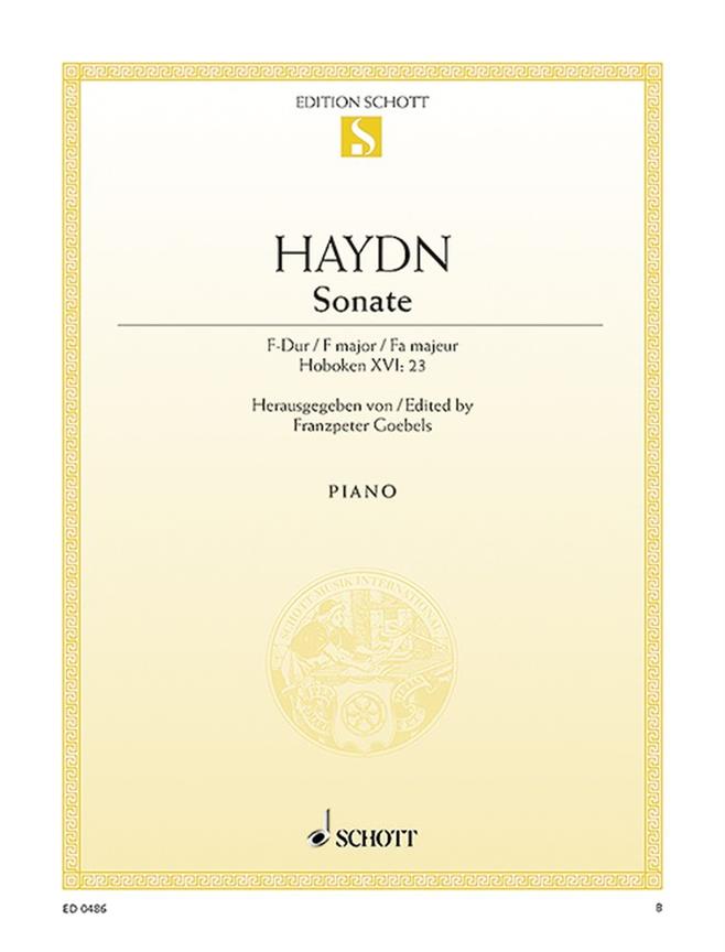 Joseph Haydn: Sonate F Hob.Xvi:23