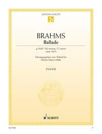 Brahms: Ballade G Minor op. 118/3