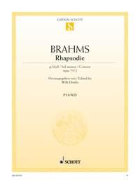 Brahms: Ballade G Minor op. 118/3