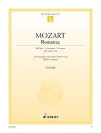 Wolfgang Amadeus Mozart: Romance Ab Major KV Anh. 205