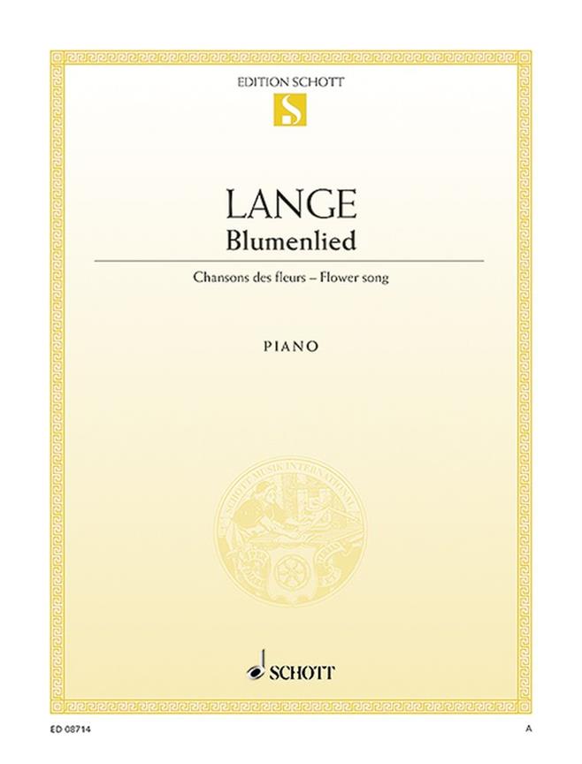 Gustav Lange: Flower Song op. 39