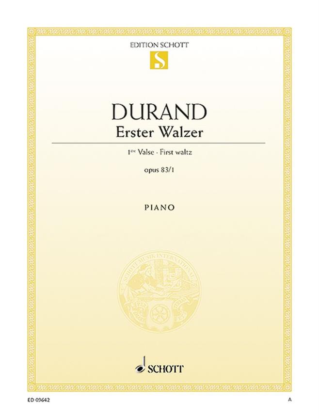Durand: First waltz E flat Major op. 83/1
