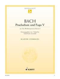 Bach: Preludes V and Fugue V D Major BWV 850