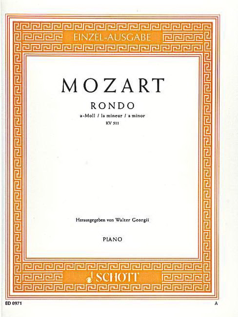 Mozart: Rondo A Minor KV 511