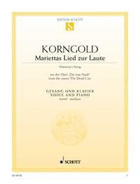 Korngold: Marietta's Song op. 12