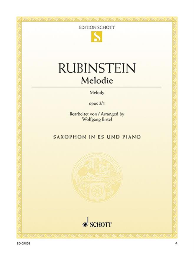Anton Rubinstein: Melodie op. 3/1