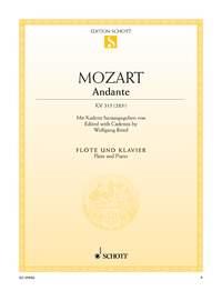 <b>Mozart</b>: Andante KV 315 (285e)