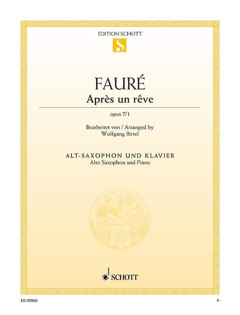 Fauré: Après un rêve op. 7/1